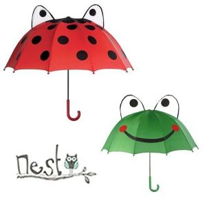 NEW. Kidorable Childrens Umbrella. Ladybird/Ladybug or Frog.