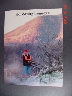 1988 Marlin Arms Firearms Gun Catalog