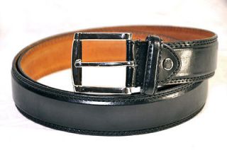 BELT MENS BIG AND TALL NEW BLACK LEATHER SIZE 46 48 GREAT GIFT IDEA