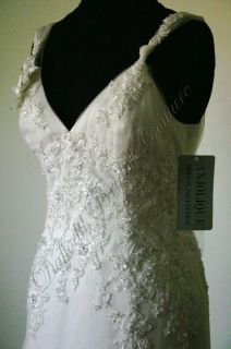 Anjolique Benjamin Roberts 2054 Designer Wedding Dress 12 Ivory