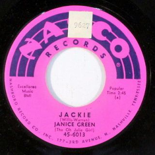 JANICE GREEN Jackie (oldies vinyl 45)