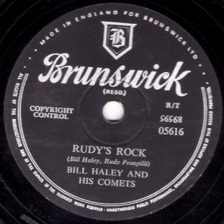 BILL HALEY UK 78 RUDYS ROCK / BLUE COMET BLUES BRUNSWICK 05616 GREAT 