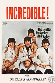 The Beatles * Butcher Cover * Capitol Ad Poster from 1966