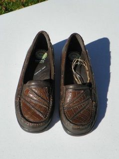 EARTH SPIRIT Womens Size 6 Heather Brown Leather Loafers Shoes