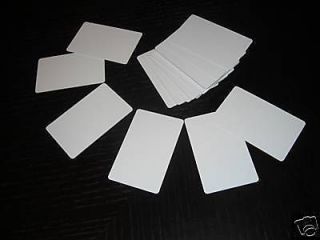 500 Blank PVC Plastic Photo ID White Credit Card 30Mil