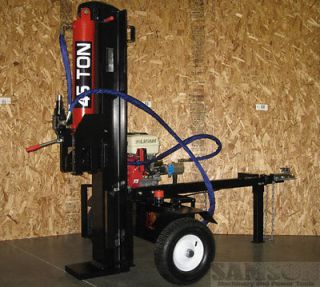 New 45 Ton 15HP Hydraulic Gas Powered Log Wood Splitter Machine 