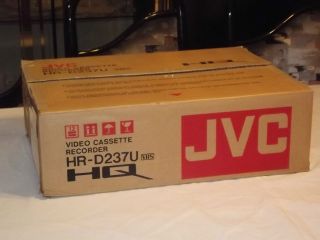 JVC HR D237U High Quality VHS Video Cassette Recorder Brand NEW