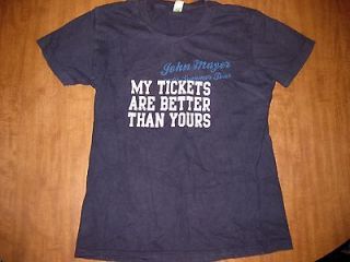 JOHN MAYER juniors large T shirt blues rock 2008 tour Tickets Better 