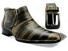 New Mens Ankle Boots Dress/Casual Slip on Fashion Shoes With Free 