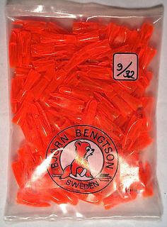 BJorn Bengston archery arrow nocks 9/32 orange bag of 100 new