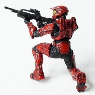 HALO RED SPARTAN SOLDIER BATTLE RIFLE SHOOT MINI FIGURE 2 COLLECTION 