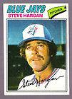 STEVE HARGAN BLUE JAYS 1977 TOPPS SET BREAK #37