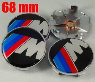   Power 68mm Wheel Center Cap Emblem BMW 1 3 5 7 X Series M3 M5 E36 E46