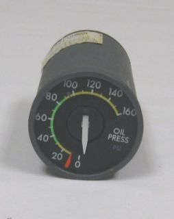 US Gauge Aircraft Oil Pressure Indicator, P/N VIL 0C4E
