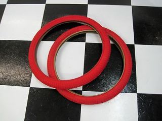 RED 20 x 1.75 BMX Freestyle Bike Bicycle TIRES fit Skyway 