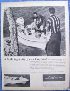 1961 LONE STAR FLEETWOOD BOATS AD   PLANO, TEXAS