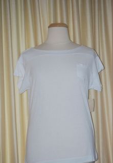 NWT COLDWATER CREEK RELAXED WHITE SHORT SLEEVE TEE SIZE 1X 16 18 