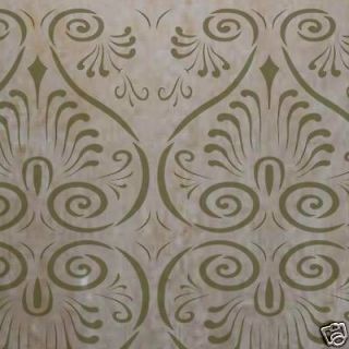 Scrollwork Damask Stencil paint your furniture STC0061B