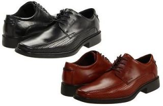 ECCO NEW JERSEY PERF TIE MENS LEATHER LACE UP DRESS SHOES ALL SIZES