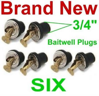 Inch Baitwell Plugs,.75 Boat Livewell Drain,New