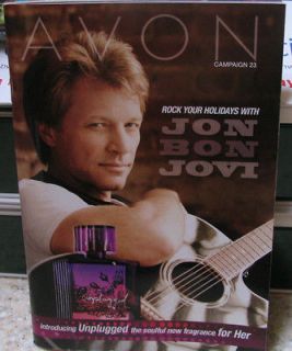 Jon Bon Jovi Cover AVON Unplugged Campaign 23 Brochure Catalog BRAND 