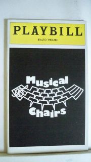 MUSICAL CHAIRS Playbill BRANDON MAGGART / LEE MEREDITH / TOM URICH 