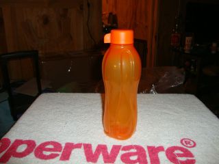 Tupperware Brand New 16oz Tangy Orange Eco Friendly Water Drink Bottle