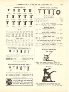 1917 Tom Thumb Monarch Riveting Machine Catalog AD