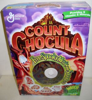4280 General Mills Halloween Count Chocula Cereal FULL BOX EXPIRED