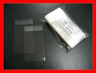 1000   2x3 Clear Resealable Cellophane / Poly / BOPP Bags 2 x 3