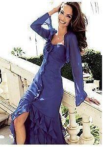 Ladies cobalt blue dress & bolero suit/wedding outfit,size 12, BNWT 