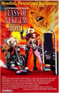 CLASS OF NUKEEM HIGH Movie Poster Horror Troma Films