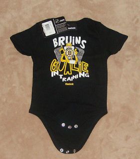 Boston Bruins Goalie Toddler Baby Onesie Creeper New 24 Months One 