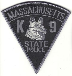 MASSACHUSETTS STATE POLICE CANINE K9 MA PATCH