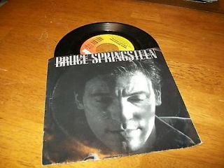 BRUCE SPRINGSTEEN BRILLIANT DISQUISE 45 RPM RECORD WITH PICTURE SLEEVE