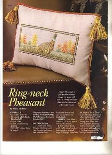 I209X RING NECK PHEASANT COUNTED CROSS STITCH CHART