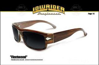 LowRider Shades FLEETWOOD BROWNWOOD Authentic Black Sunglasses NWT New 
