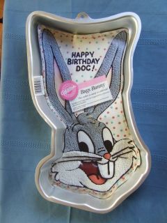 Wilton Cake Pan Mold Bugs Bunny Looney Tunes 1992 2105 2553 EUC Insert