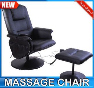   Reclining Vibration Massage Lounge Chair TV Office Chair W/ Ottoman