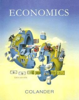 Economics by David C. Colander 2005, Other Hardcover, Revised