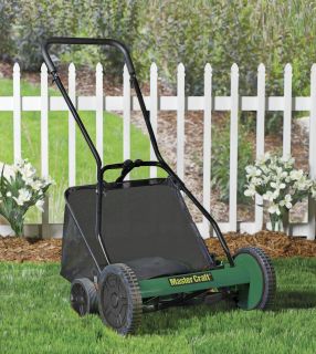 Master Craft 18 Reel Manual Push Lawn Mower with Grass Catcher 