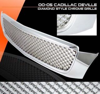 2000 2005 CADILLAC DEVILLE DHS DTS DIAMOND MESH STYLE CHROME GRILLE 