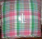 Ralph Lauren University Kaitlin Madras plaid Full Queen Comforter 
