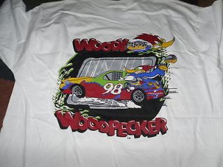 NEW Cale Yarborough Woody Woodpecker XL Shirt Rick Mast 98 Winston Cup 