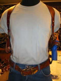 Leather Shoulder Holster for Glock 22 (right hand draw)