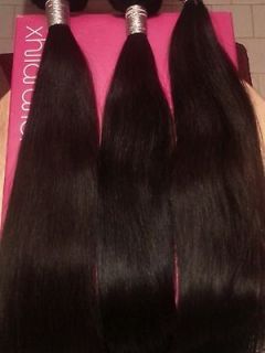   2224 Brazilian Human Remy Hair Natural Wave 3 bundles COLOR 1B