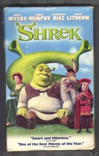Shrek (VHS, 2001) Cameron Diaz Mike Myers Eddie Murphy