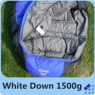   Mummy Sleeping Bag  25 Degree White Duck Down Camping Hiking Equipment
