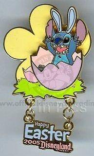 Disney Pin DLR   Easter Stitch with Ears LE 1500 Not on Card