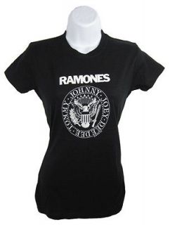RAMONES PRESIDENTIAL SEAL Punk Girls Womens T Shirt Black S M L